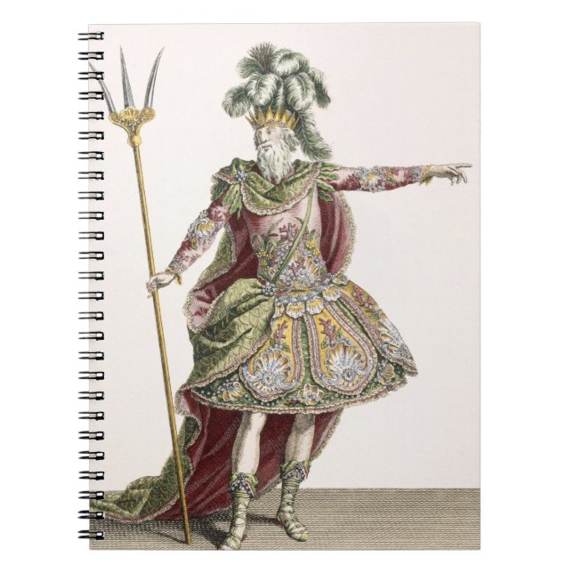 Costume for Neptune in several operas, engraved by Notebook (Front)