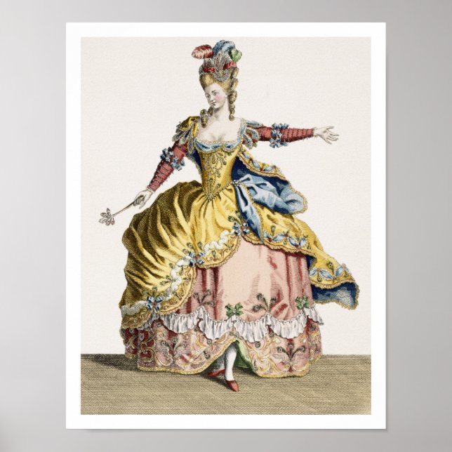 Costume for the Queen of the Sylphs in the Ballet Poster (Front)