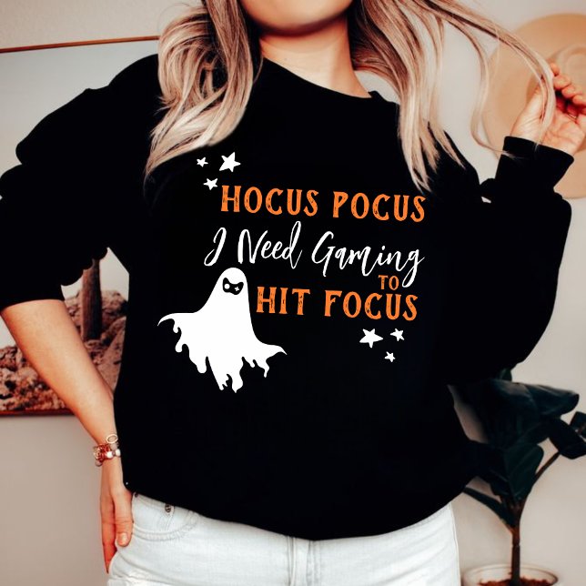 Costume Hocus Pocus I Need Gaming To Hit Focus  Sweatshirt (Creator Uploaded)