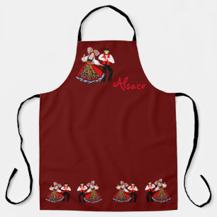Costume of Alsace, France Apron