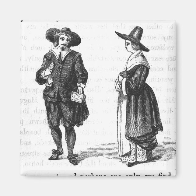 Costume of the Pilgrims Magnet (Front)