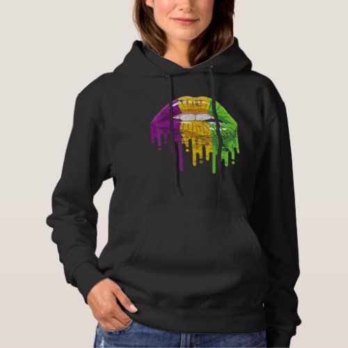 Costume Party Carnival Parade Women Gifts Lips Mar Hoodie