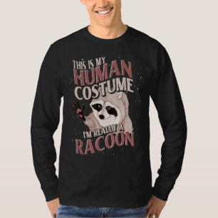Costume Party Forest Animal Trash Panda Raccoon T-Shirt