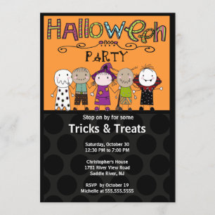 Costume Party Halloween Party Invitation Cute