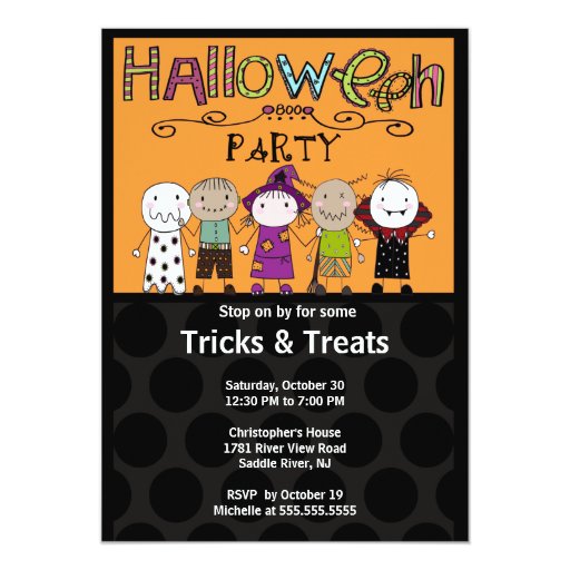 Cute Halloween Party Invitations 7