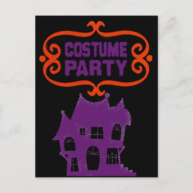 COSTUME PARTY HAUNTED HOUSE INVITE (Front)