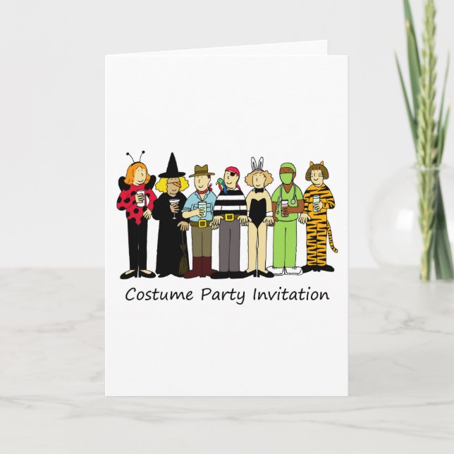 Costume Party Invitation Children in Fancy Dress (Front)