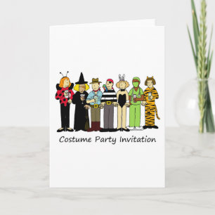Costume Party Invitation Children in Fancy Dress