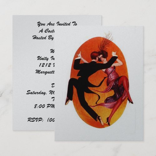 COSTUME PARTY MASQUERADE BALL INVITATION