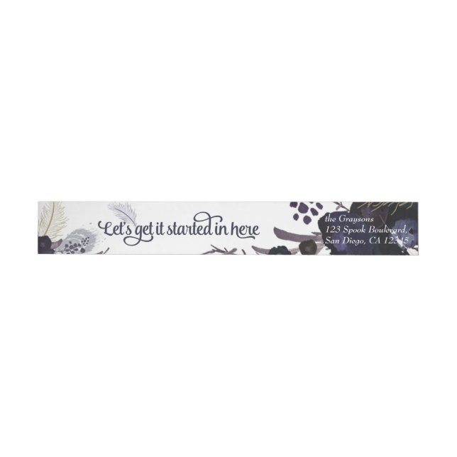 Costume Party Masquerade Bash Wrap Around Label (Individual)
