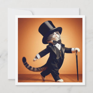 Costume party, Tap dance,  Dance party, cat  Invitation