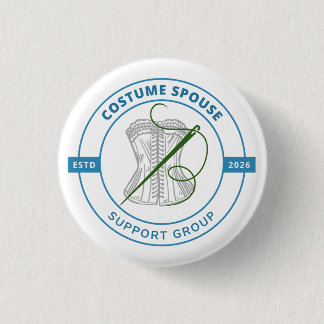 Costume Spouse Support Group Button