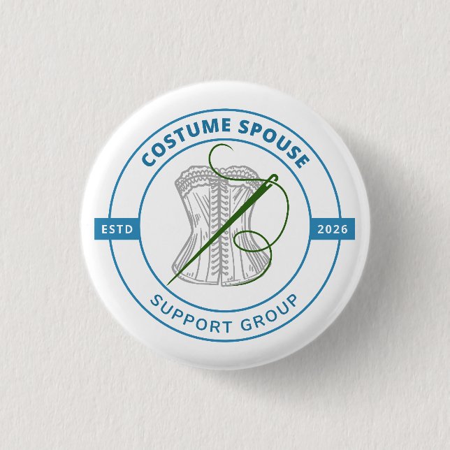 Costume Spouse Support Group Button (Front)