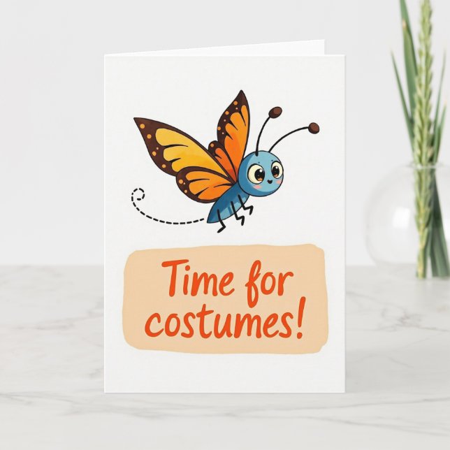 Costume Time Is Here Card (Front)