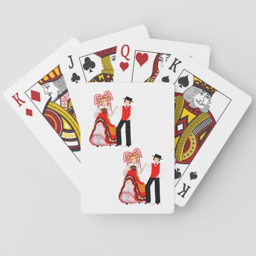 Costume traditionnel dAlsace France Poker Cards