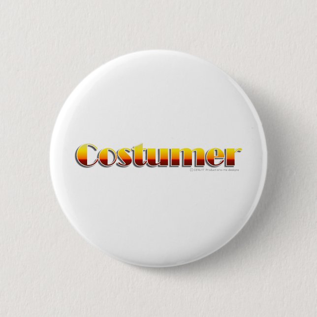 Costumer (Text Only) Pinback Button (Front)