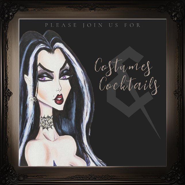 Costumes and Cocktail Halloween Party Invitation (Creator Uploaded)