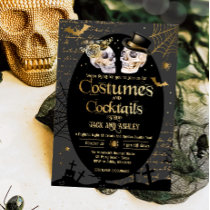 Costumes and Cocktails Adult Halloween Party Invitation