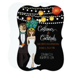 Costumes and Cocktails - Halloween Invite