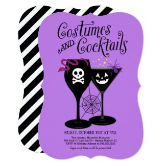 Costumes and Cocktails | Halloween Party Card