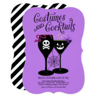 Costumes and Cocktails | Halloween Party Card