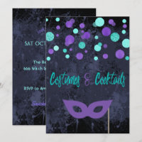 Costumes and Cocktails Halloween Party Invitation
