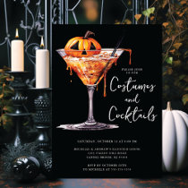 Costumes & Cocktail Halloween Party Invitation