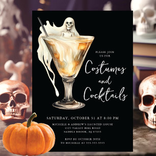Costumes & Cocktail Halloween Party Invitation
