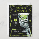 Costumes &amp; Cocktails Adult Spooky Halloween Party Invitation