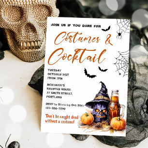 Costumes & Cocktails Halloween Party Invitation