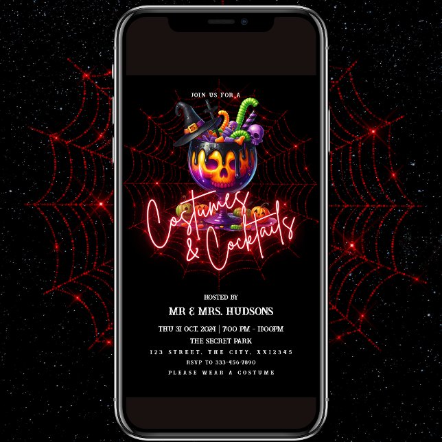 Costumes & Cocktails Halloween Party Invitation (Creator Uploaded)