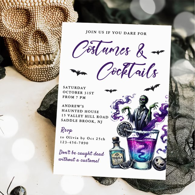 Costumes & Cocktails Halloween Party Invitation (Creator Uploaded)