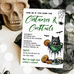 Costumes & Cocktails Halloween Party Invitation
