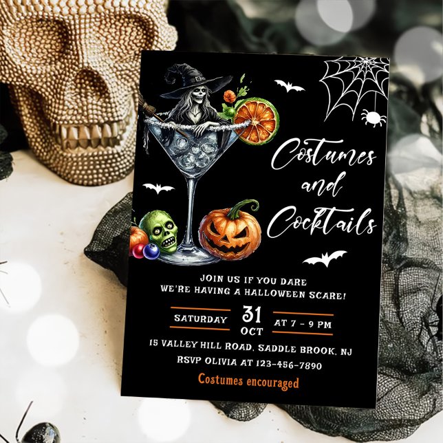 Costumes & Cocktails Halloween Party Invitation (Creator Uploaded)