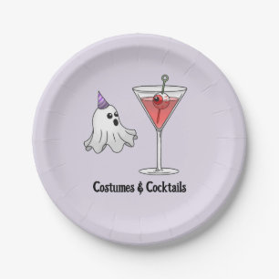 Costumes & Cocktails Party Paper Plates