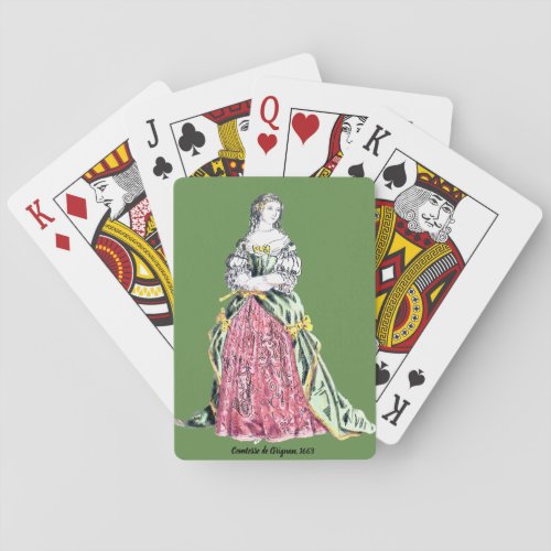  COSTUMES  Comtesse de Grignan  1663   Playing Cards