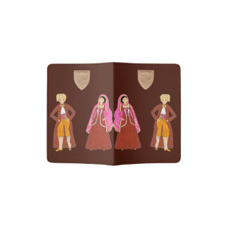 Costumes from Corsica, France Passport Holder