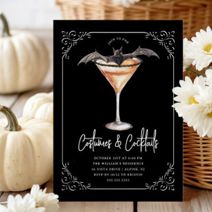Costumes & Martinis Halloween Party Invitation