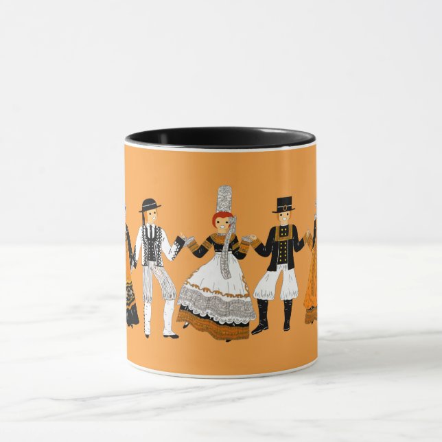 costumes of Brittany, France Mug (Center)