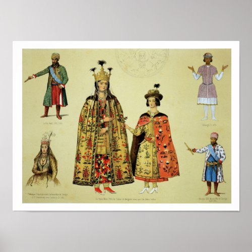 Costumes of the 17th and 18th centuries plate 56 poster