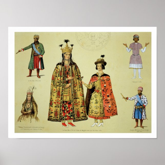 Costumes of the 17th and 18th centuries, plate 56 poster (Front)