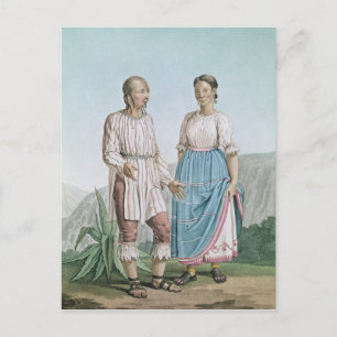 Costumes of the Indians of Michouacan Postcard