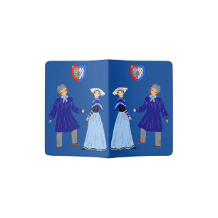 Costumes of the Loire Region, France Passport Holder