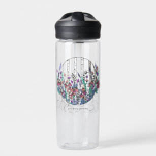 Costumizable Wildflower Art Water Bottle