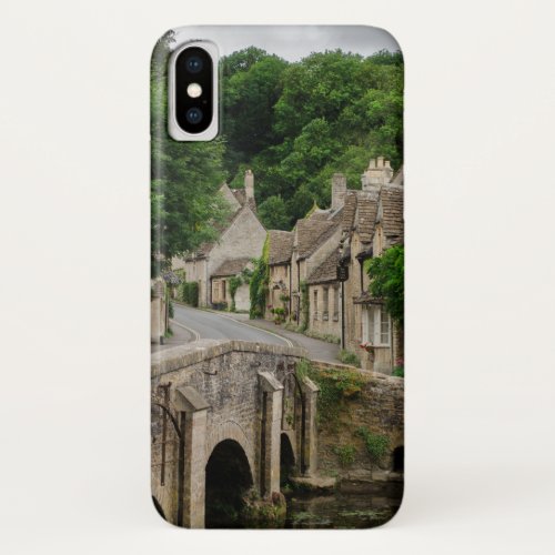 Costwolds town Castle Combe iPhone case
