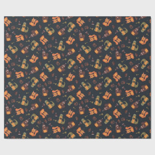 Cosy Christmas Animals Wrapping Paper