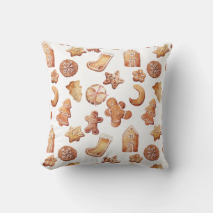 Cosy Christmas cookies  Throw Pillow