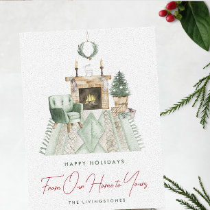Cosy Christmas From Our Home to Yours Holiday Card
