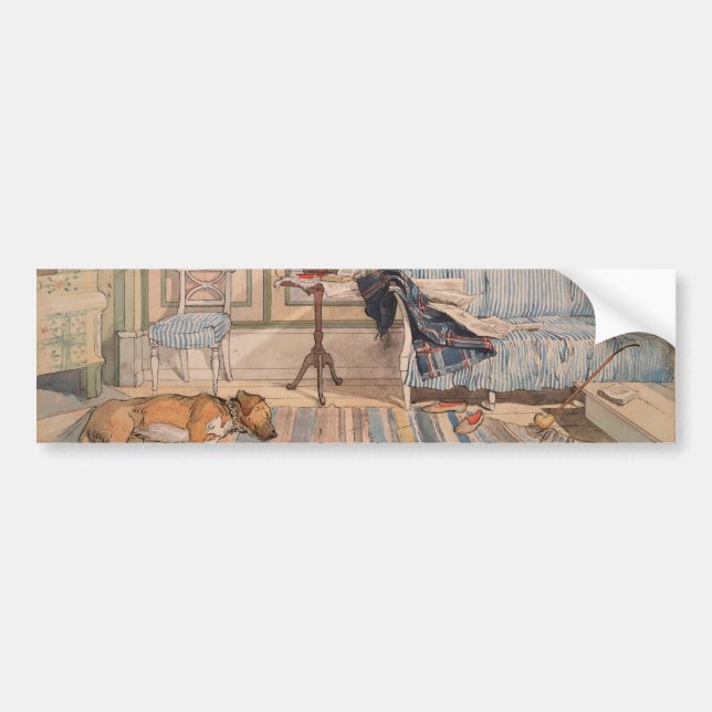 Cosy Corner (by Carl Larsson) Bumper Sticker (Front)