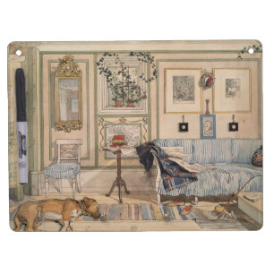 Cosy Corner (by Carl Larsson) Dry Erase Board With Keychain Holder
